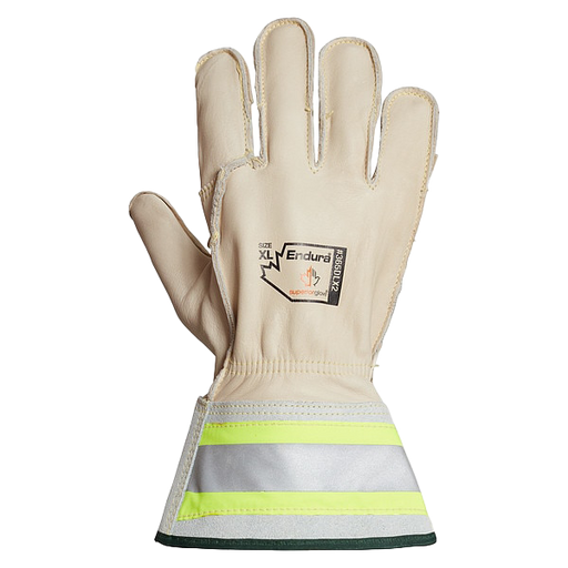 Lineman Gloves With Short 2-inch Hi-Viz Cuff