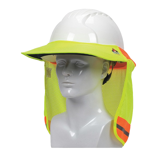 EZ Cool FR Treated Hi Viz Hard Hat Visor and Neck Shade
