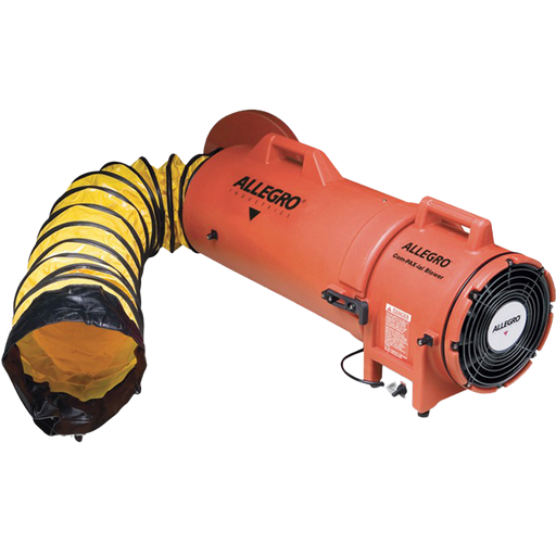 8" Plastic COM-PAX-IAL Blower, 25'