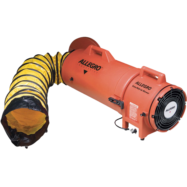 8" Plastic COM-PAX-IAL Blower, 25'