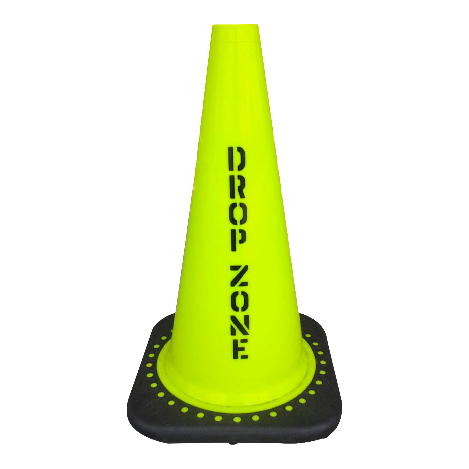 JBC Non-Reflective Drop Zone Cone 18in Lime