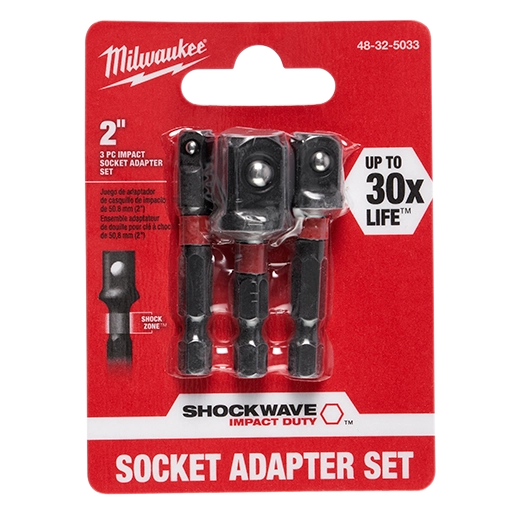 SHOCKWAVE™ Impact Hex Shank Socket Adapter Set — Bartlett Arborist Supply