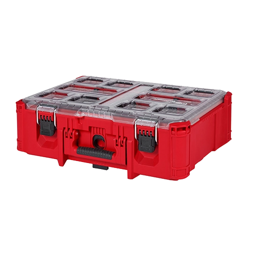 Milwaukee PACKOUT Deep Organizer 48-22-8432 IP65 50 lb Clear Lid 6 Dividers