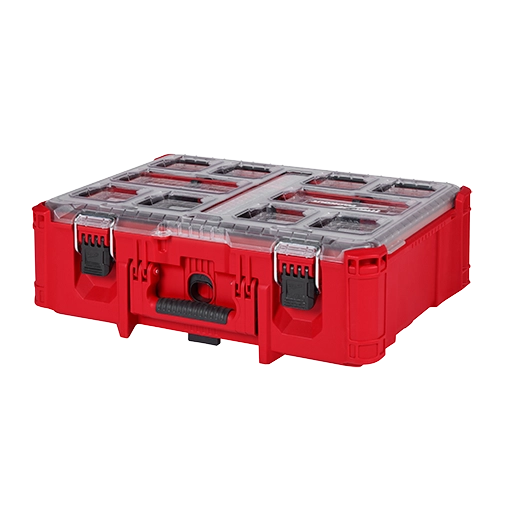 Milwaukee PACKOUT Deep Organizer 48-22-8432 IP65 50 lb Clear Lid 6 Dividers