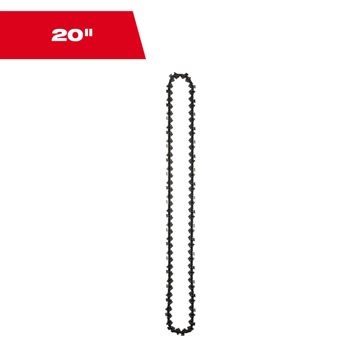 Milwaukee 20" .325" Pitch .050" Gauge Narrow Kerf Saw Chain 49-16-2752