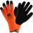Pair of orange and black gloves with 'Cold Grip' text on a white background