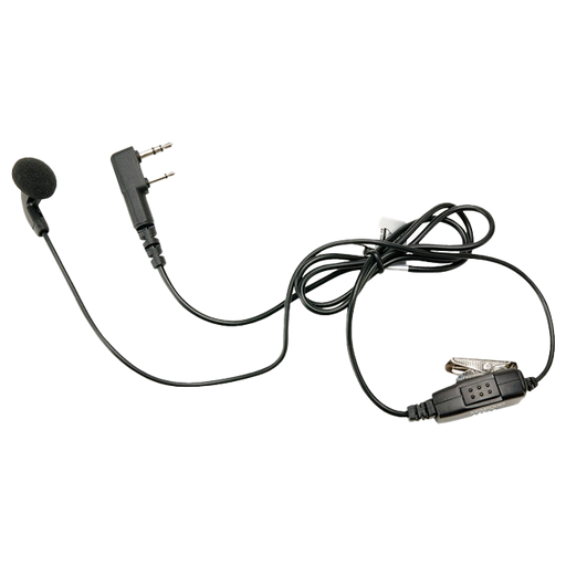 Kenwood Earbud Headset with In-Line Push-to-Talk Mic