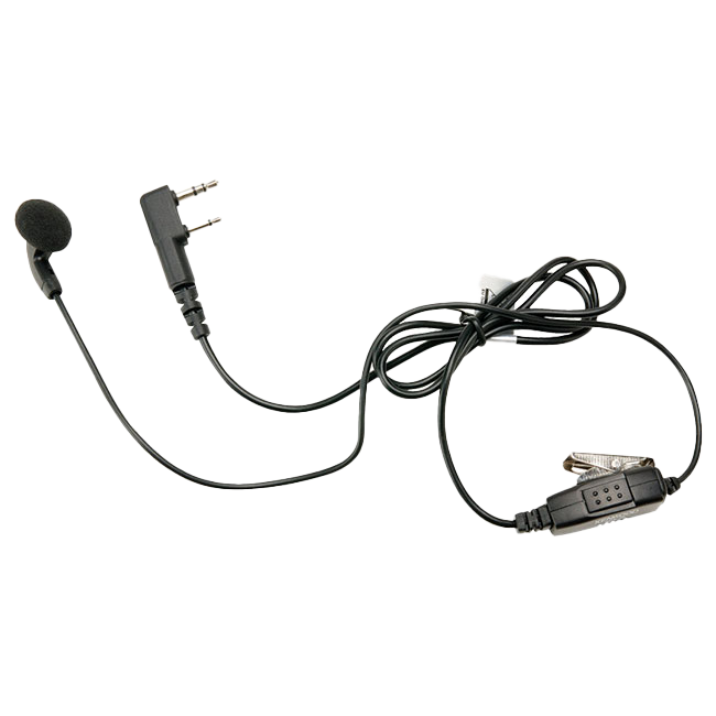 Kenwood Earbud Headset with In-Line Push-to-Talk Mic