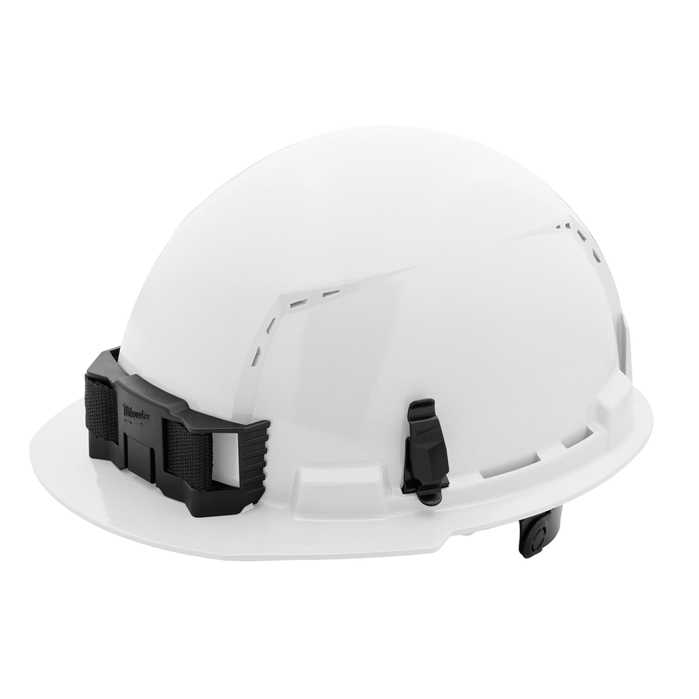 Milwaukee BOLT White Front Brim Vented Hard Hat 6-Point Ratcheting Suspension Type 1 Class C
