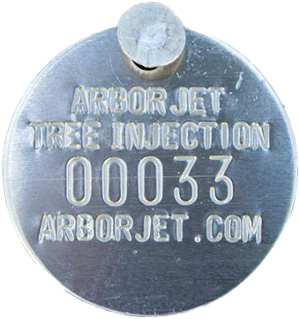 ARBORJET SILVER TREE TAGS WITH NAILS - 100 PACK