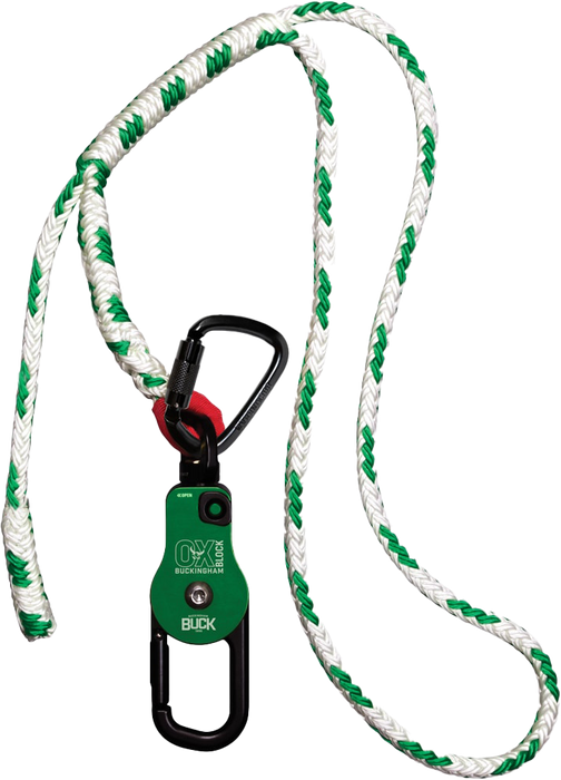 OX BLOCK with Adjustable Sling and 80' Handline