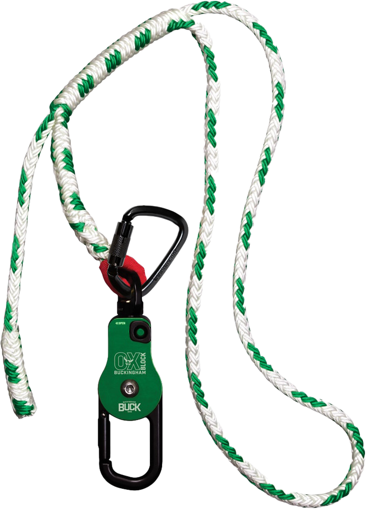 OX BLOCK with Adjustable Sling and 80' Handline