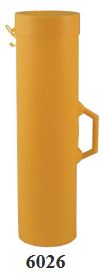 Hastings 6026 Rubber Blanket Canister 9" x 37" Holds 6 Blankets High-Visibility Yellow