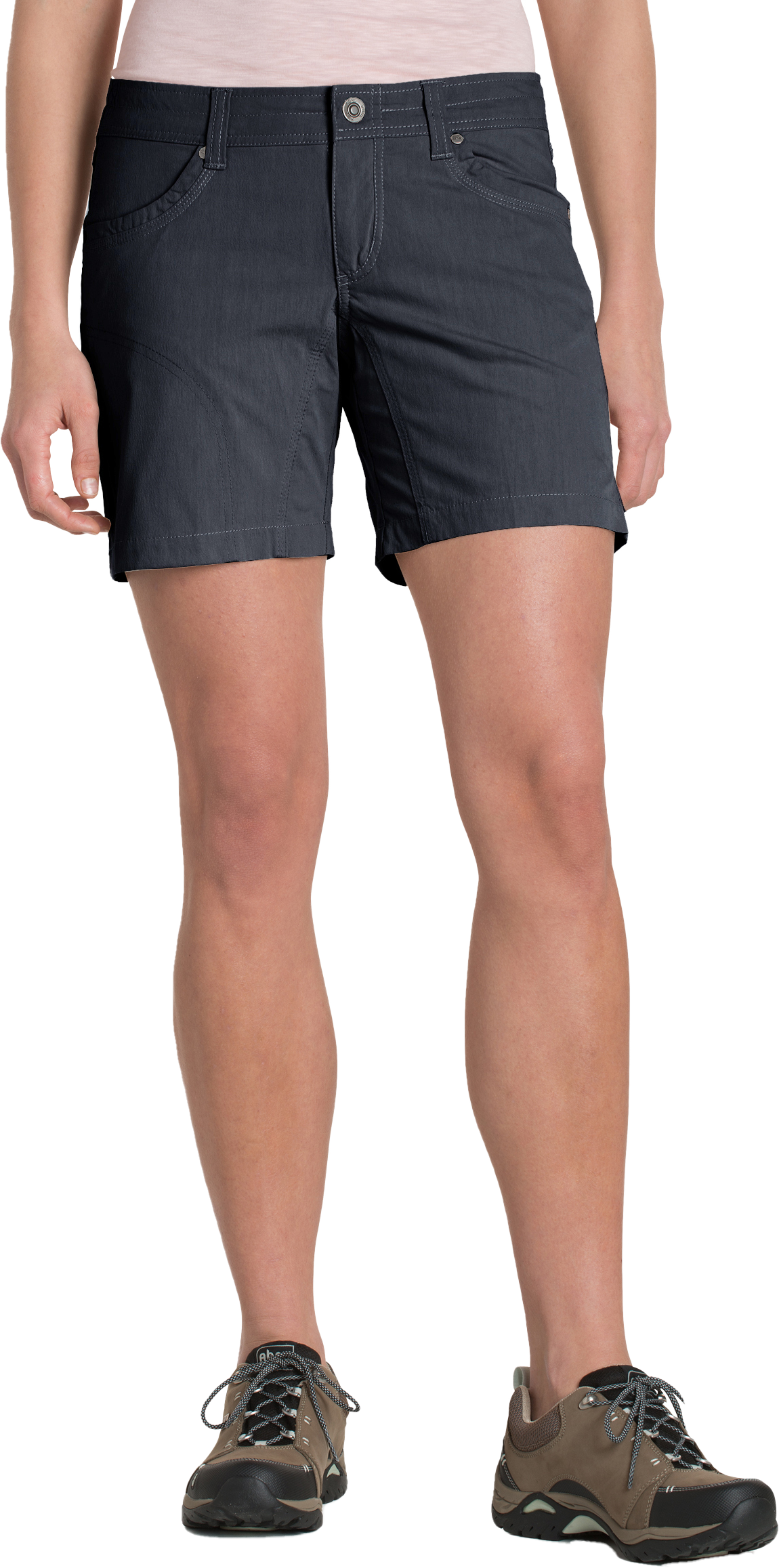KUHL Anika Convertible Soft Shell Hiking Pants Shorts Black Size 8 R