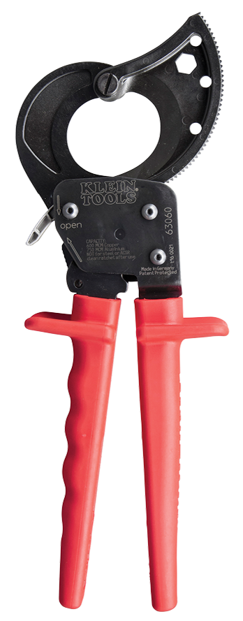 Red Ratcheting Cable Cutter Ratcheting Cable Cutter — Bartlett Arborist Supply