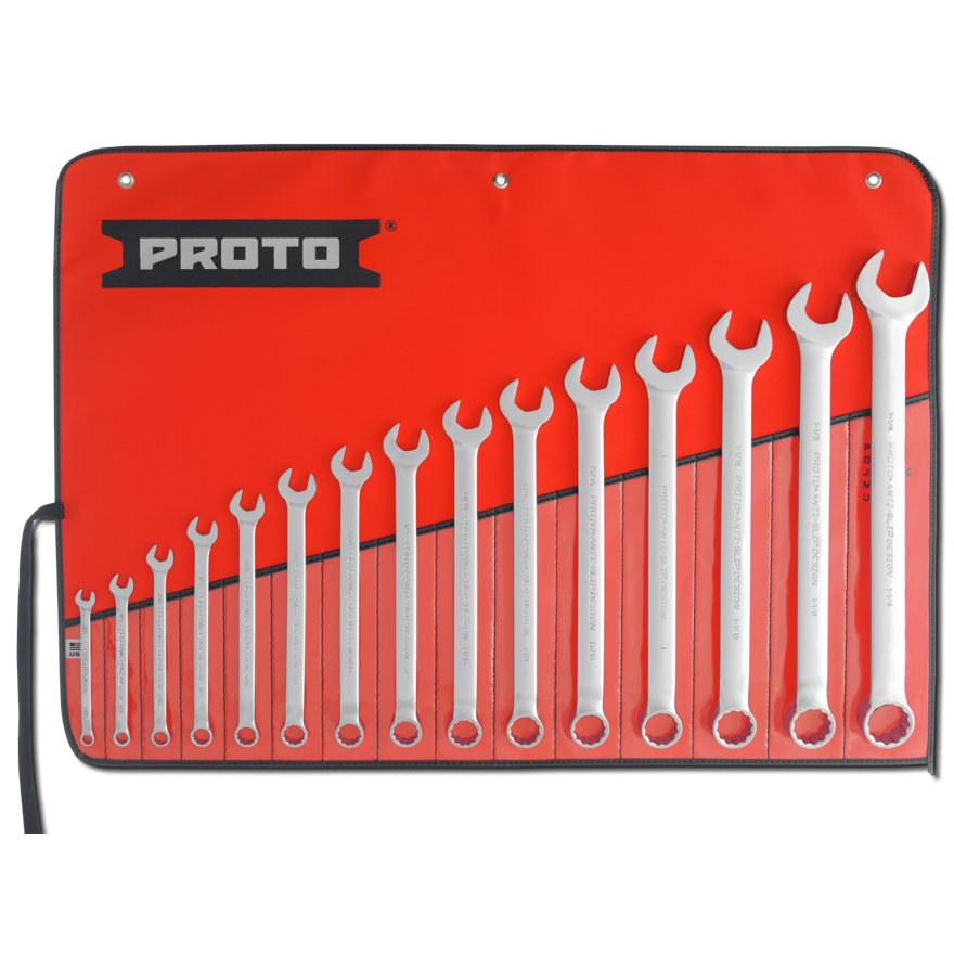 15 Piece Full Polish Combination ASD Wrench Set - 12 Point 15 Piece Full Polish Combination ASD Wrench Set - 12 Point