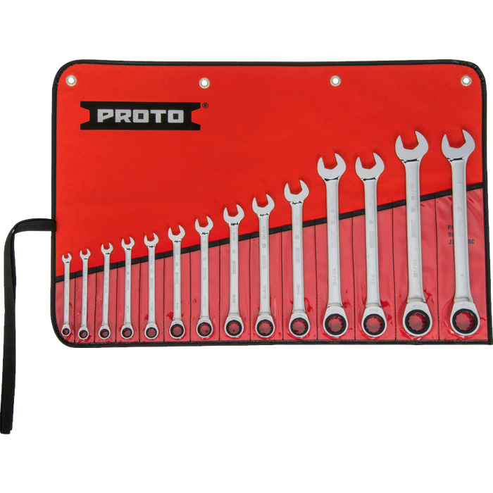 PROTO Ratcheting Wrench Set, Combination