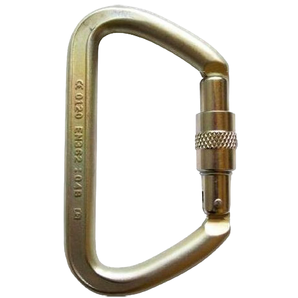 ISC Iron Wizard Screwgate Carabiner | 70kN MBS | Steel Arborist