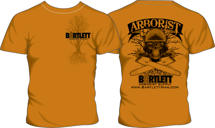 BARTLETT SKULL CHAINSAWS SHIRT Bartlett Arborist Supply