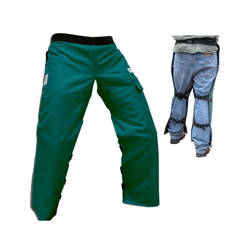 FORESTER GREEN APRON STYLE CHAINSAW CHAPS SHORT
