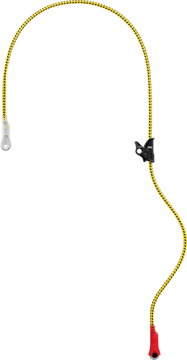 PETZL MICROFLIP Tree Climbing Lanyard - Reinforced Adjustable Positioning Rope For Arborist Work, 4 Meter